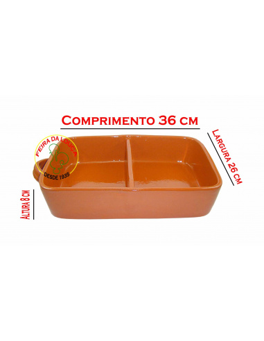 Clay Roast with Divider Nº3 | Earthenware